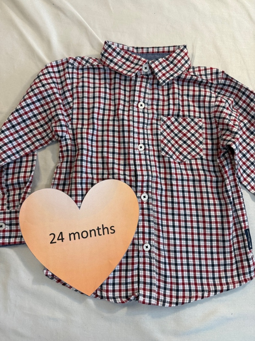 Ben Sherman - Long Sleeve Button Down Kids Shirt.  Size 24 months